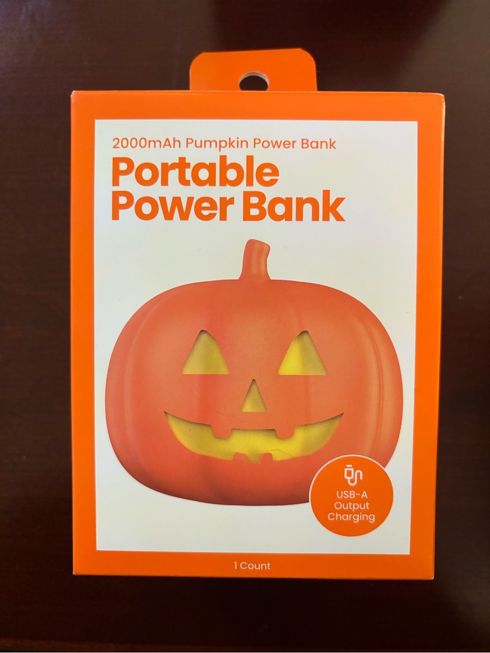 Target viral gems pumpkin Halloween power bank  portable charger brand new